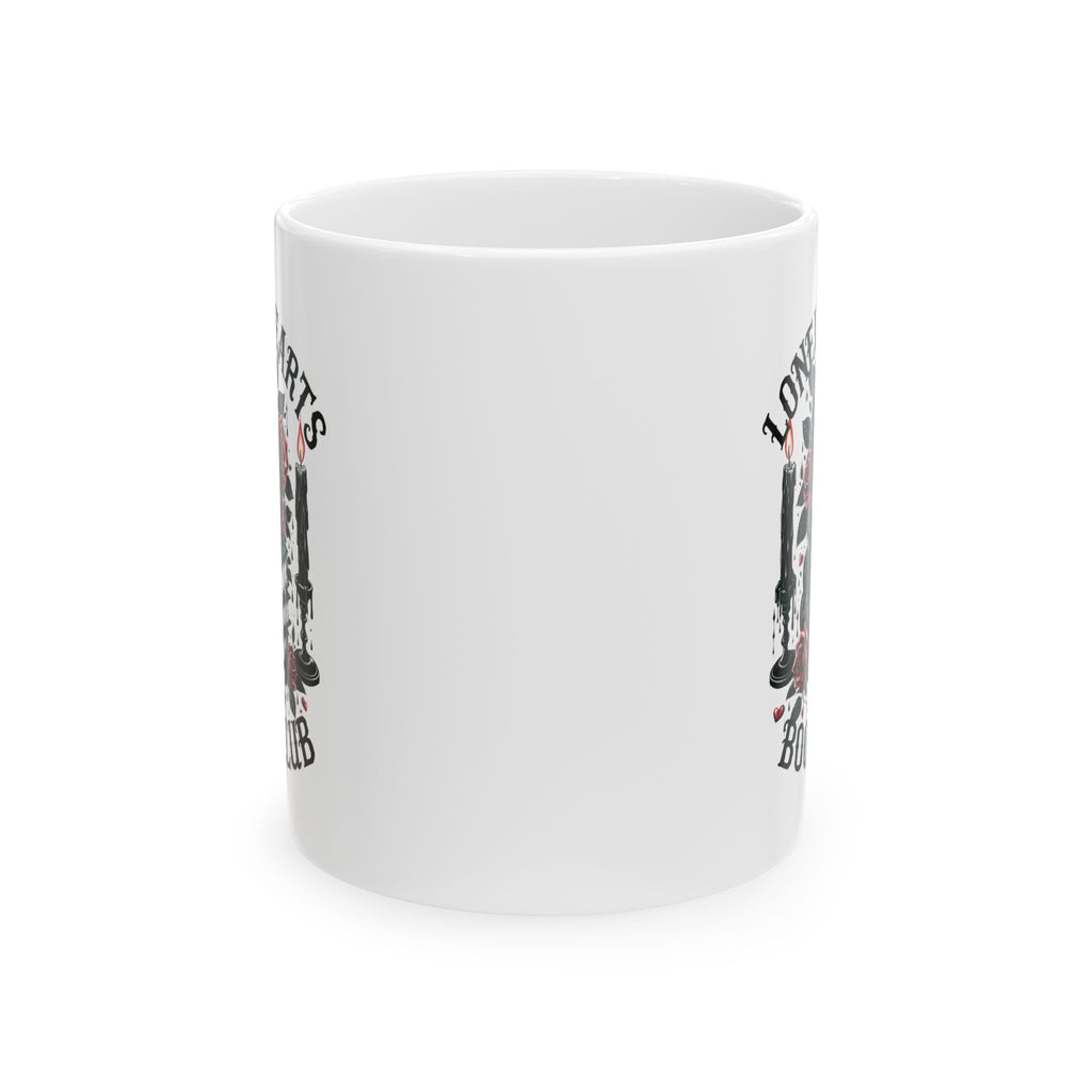 Lonely Hearts Book Club Mug Illustrated Stack (11oz, 15oz)