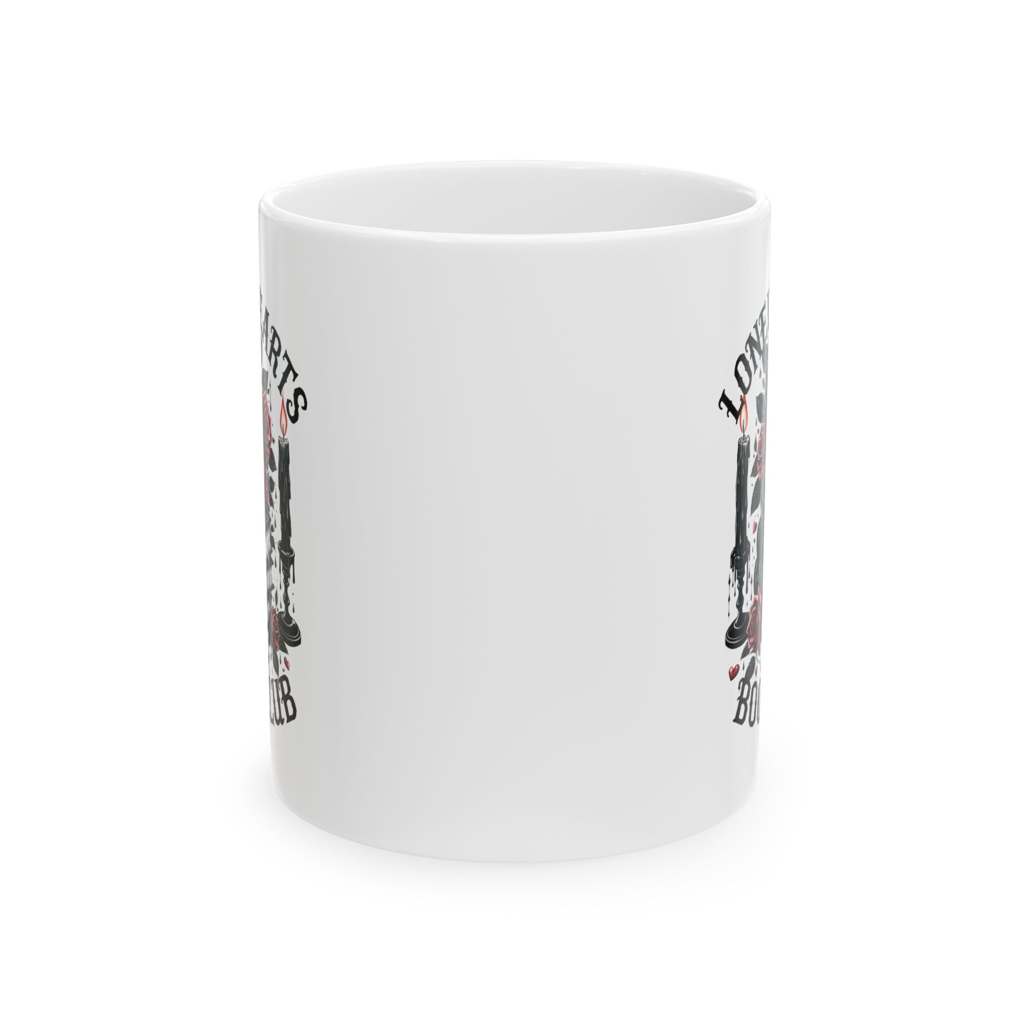 Lonely Hearts Book Club Mug Illustrated Stack (11oz, 15oz)