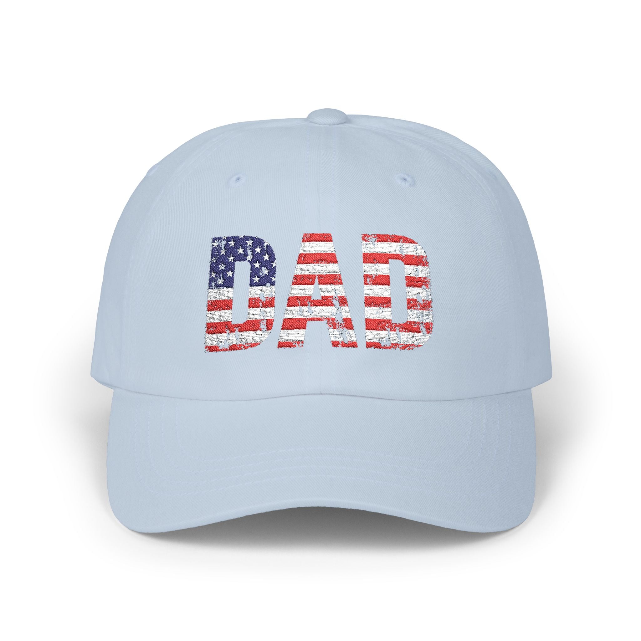 Dad Cap - American Flag 'DAD' Vintage Distressed Baseball Hat for Father's Day