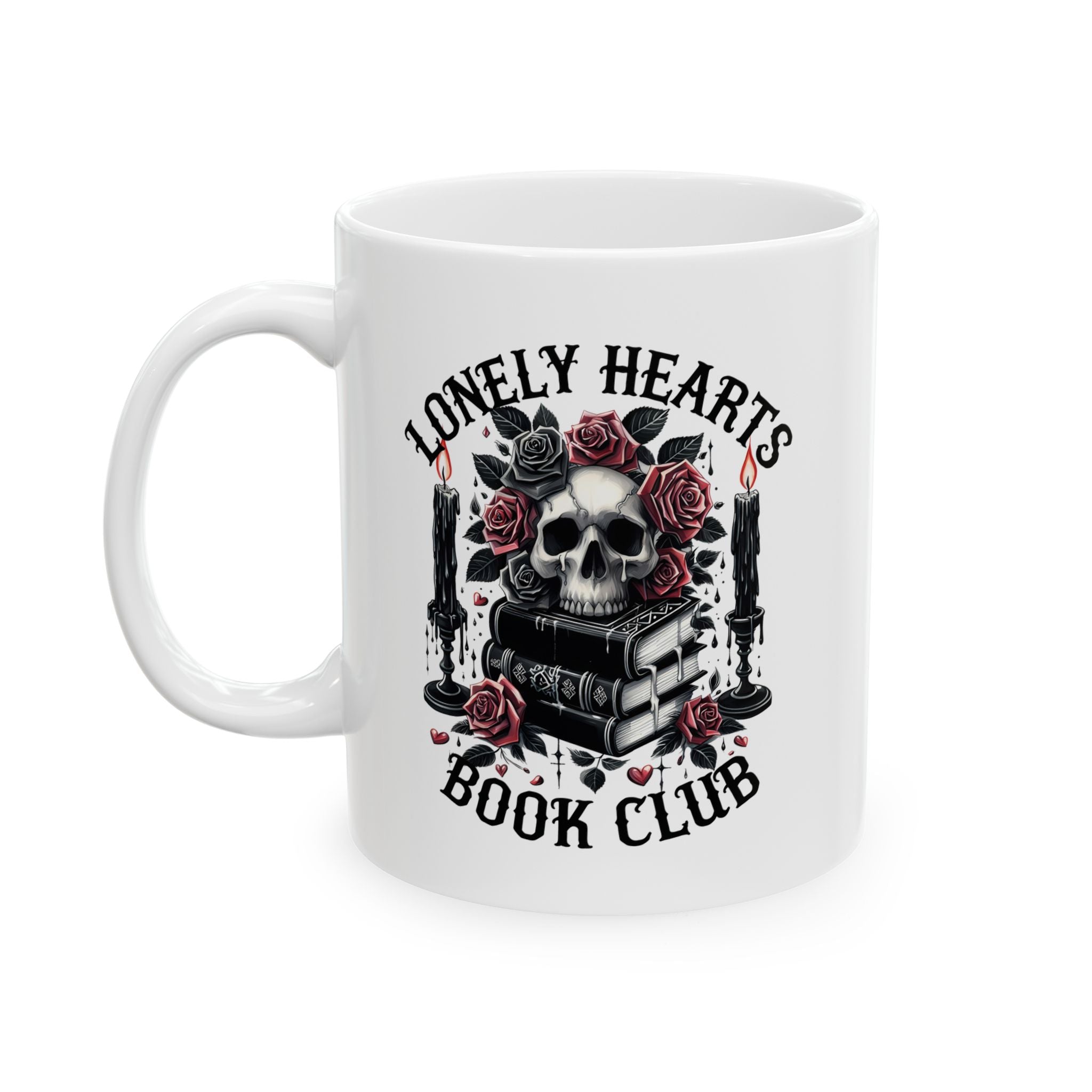 Lonely Hearts Book Club Mug Illustrated Stack (11oz, 15oz)